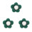3Pcs Dark Felt Balls DIY Five-Petal Flower Crafts Accessory 2