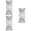 3Pcs Portable Foldable Fishing Net Triple Layer Mesh Black 5