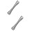 2Pcs Stainless Steel Ice Muddler Silver Sturdy Bar Pestle 10