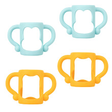 8Pcs Baby Milk Bottle Handles Silicone Anti-Slip Wide Mouth Feeder