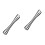 2Pcs Stainless Steel Ice Muddler Silver Sturdy Bar Pestle 7