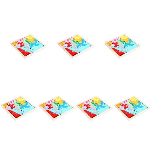 7Sets Kinderen Puzzels Ocean Speelgoed Educatief Blokken 2