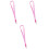 3Pcs Pink Mobile Phone Lanyards Lightweight Durable Charm Straps 3
