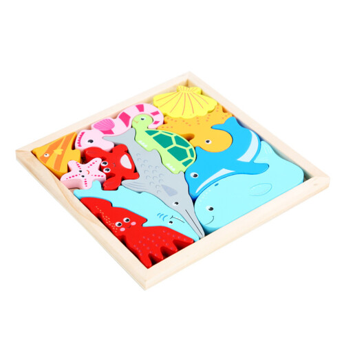 7Sets Kinderen Puzzels Ocean Speelgoed Educatief Blokken 1