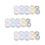 45Pcs Assorted Color Lens Storage Boxes Dual Compartments Portable Use 9