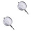 2Pcs Mechanical Dial Indicator Silver Stainless Steel Precision Gauge 3