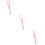 3Pcs Pink Mobile Phone Lanyards Lightweight Durable Charm Straps 9