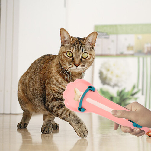 4St Handige Kattenvoerlepel Roze Plastic Thuisvoeding 2