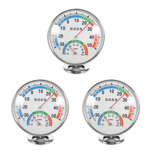 3Pcs Dual Reptile Thermometer Hygrometer Easy Read Gauge 2