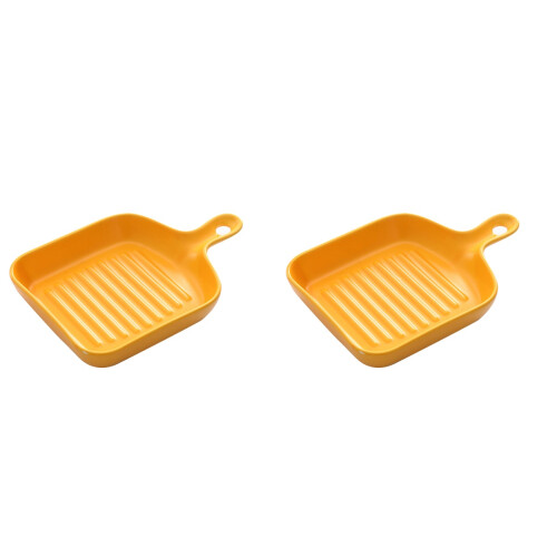 2Pcs Unbreakable Grill Plates Microwave Accessories Set 1