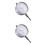 2Pcs Mechanical Dial Indicator Silver Stainless Steel Precision Gauge 4