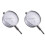 2Pcs Mechanical Dial Indicator Silver Stainless Steel Precision Gauge 2