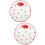 2Pcs Multifunctional Ceramic Plates Elegant Dessert and Fruit Trays 5