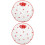2Pcs Multifunctional Ceramic Plates Elegant Dessert and Fruit Trays 3