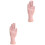2Pcs Movable Finger Rubber Hand Model Nail Tips Practice Manicure Tool 3