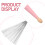 4Paren Jazz Drum Borstels Roze Carbon Staal Handvat Set 5