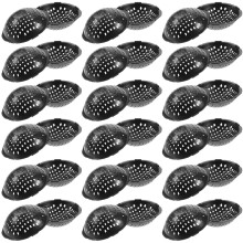 150Pcs Black Plastic Flower Pot Hole Bottom Net Pads for Gardening
