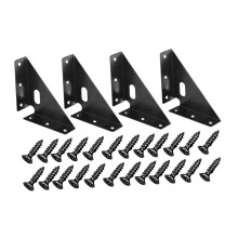4x Heavy Duty Gusset Joints Steel Bracket Corner Brace for Cabinet Bed