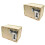 2Sets Lichtbruin Educatief DIY Wachtwoordbox Kids Knutseldoos 4