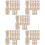 75St Peg Beige DIY Speelgoed Onbewerkt En Creatief 9