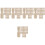 75St Peg Beige DIY Speelgoed Onbewerkt En Creatief 6