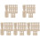 75St Peg Beige DIY Speelgoed Onbewerkt En Creatief 4