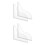 4Pièces Déflecteurs D'eau Pour Évier Douche Transparent En Acrylic 7