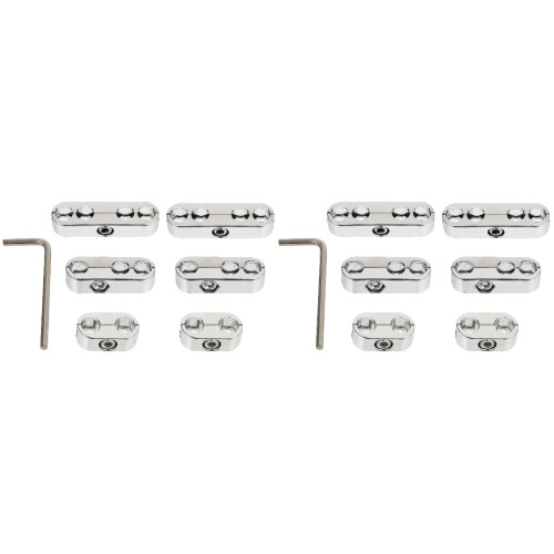 2Sets ABS Auto Kabel Scheiders Set Zilveren Bougiedraad Houder 2