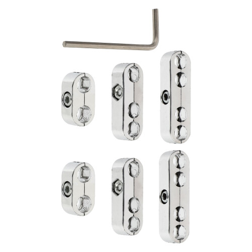 2Sets ABS Auto Kabel Scheiders Set Zilveren Bougiedraad Houder 1
