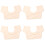 4St Khaki Onderarm Beschermend Elastisch Vest Voor Dames 6