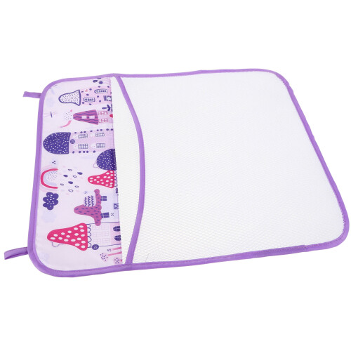 Paars Polyester Bad Speelgoednet Voor Kinderbadkamer Muur