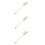3Pcs Multifunctional Nail Art Mixing Sticks Alloy Manicure Tools 5