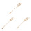 3Pcs Multifunctional Nail Art Mixing Sticks Alloy Manicure Tools 8