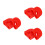 6St ABS Rood Ladder Hinge Cover Trapladder Eindkap Stabilisatie 7
