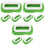 9St Groene Screen Print Schoonmaakhulp ABS Scrubber Met Stevig Handvat 4