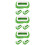 9St Groene Screen Print Schoonmaakhulp ABS Scrubber Met Stevig Handvat 9