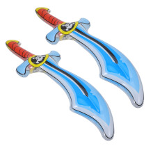 4St Opblaasbare Piratenzwaarden Multi PVC Verkleedspeelgoed