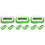 9St Groene Screen Print Schoonmaakhulp ABS Scrubber Met Stevig Handvat 5