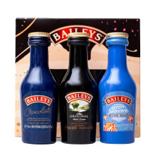 Baileys Gift Set - Original Irish Cream Liqueur, Chocolate, Toffee Popcorn x3 Alcohol Miniatures 5cl Bottles - Birthday Alcohol Gift Sets for Women,