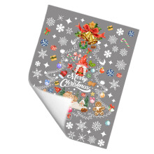 Christmas Tree Window Sticker DIY Self Adhesives for Glass Door Bedroo