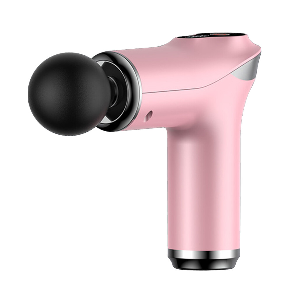 (Pink) Electric Fascia Massager Rechargeable Cordless Muscle Massage Machine
