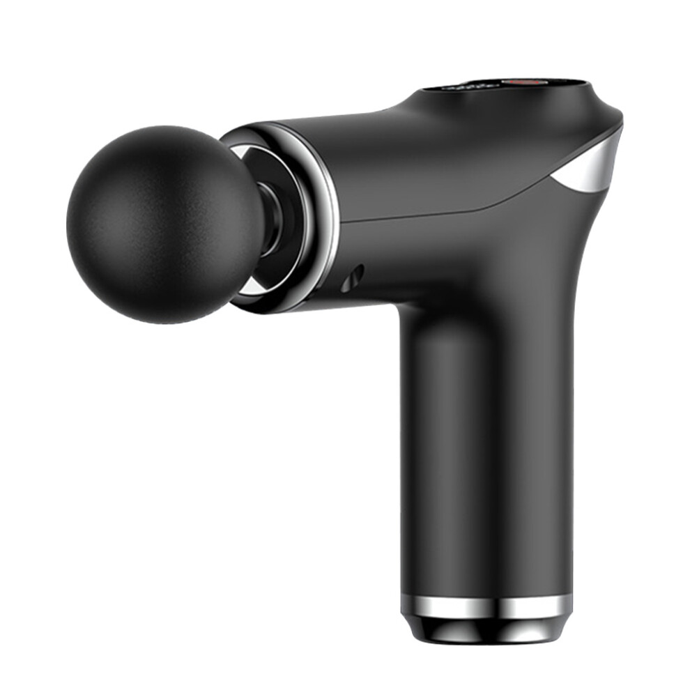 (Black) Electric Fascia Massager Rechargeable Cordless Muscle Massage Machine