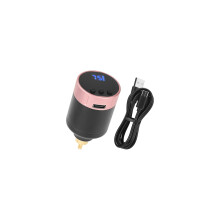 (Pink) Wireless Tattooing Power Supply Adjustable Anti-skidding Charging