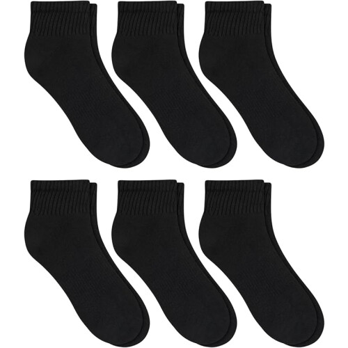 Hanes Unisex Plain Socks Crew and Ankle 6-Pack 1
