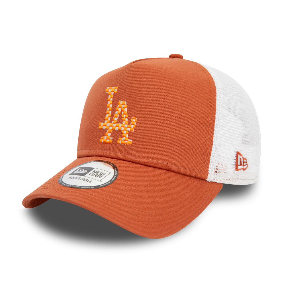 New Era La Dodgers Cap Trucker Adjustable Mens Seasonal Infill Brown