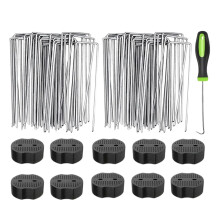 Sturdy Upins, rustproof, for landscaping, fabric lawn pins, 100 pieces