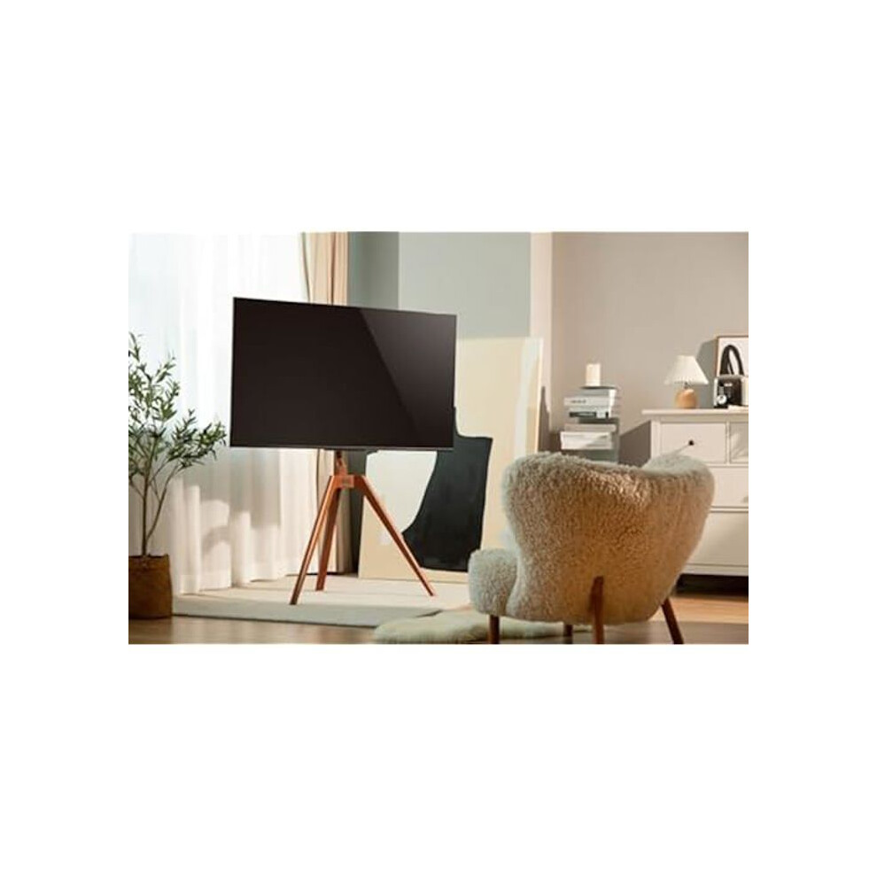 Fonestar Schwarz Tv Standbodenhalterung Sts-M5044 Holz 45-65 Zoll Drehbar /Nussbaum - Image 3