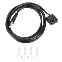 3,5 mm honkontakt för bilstereo Högpresterande AUX-kabel Bred kompatibilitet Idealisk ersättning med stabil överföring och enkelhet