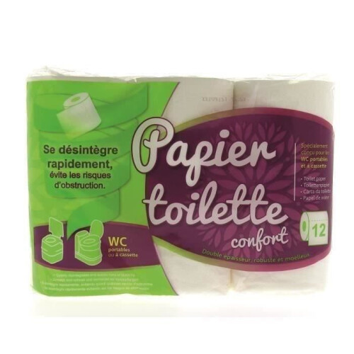 Papel higiénico WC químico 12 rollos