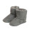 (S, Grey) Eastern Counties Leather Baby Sheepskin Touch Fasten Tab Booties 1